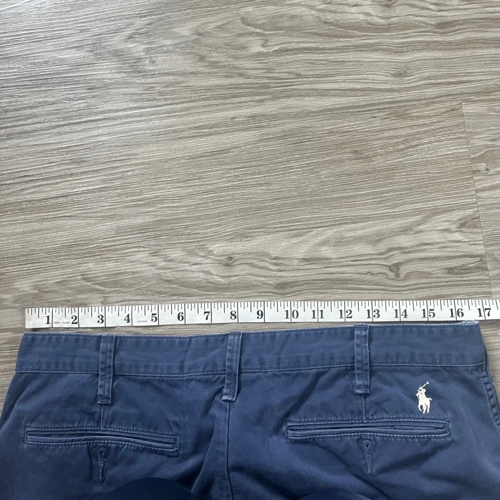 Polo Ralph Lauren Mens Relaxed Fit Chino Shorts Navy Blue Cotton Size 33 PONY